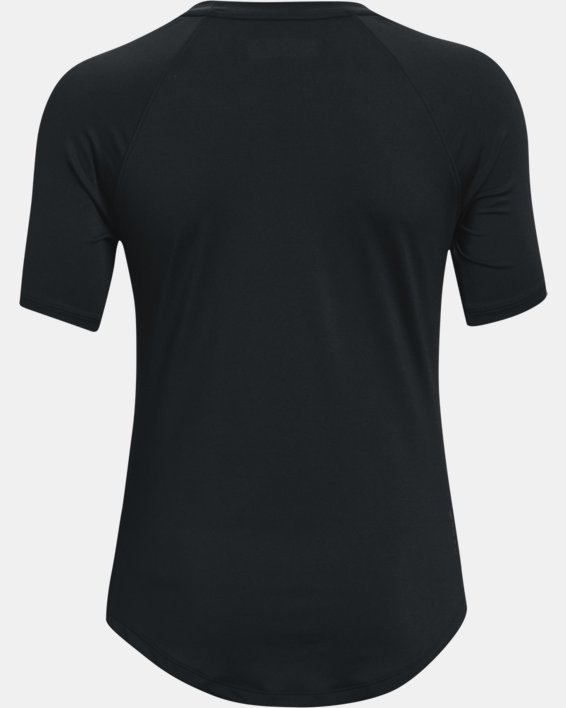 T-shirt à manches courtes UA RUSH pour femme, Black, pdpMainDesktop image number 6